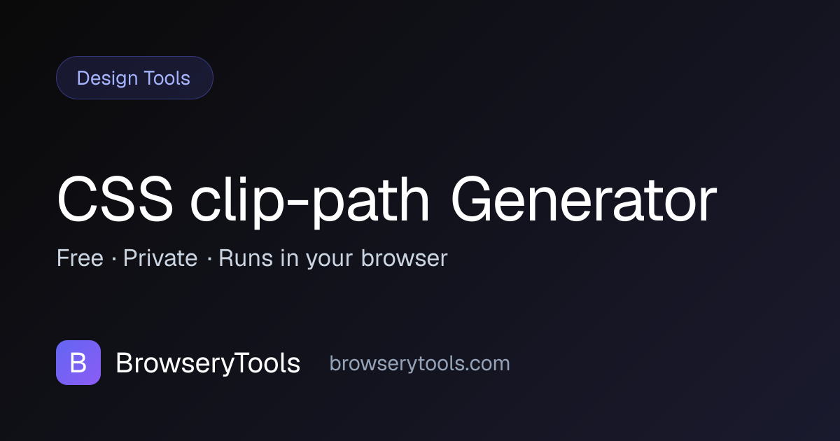 CSS clip-path Generator - 100% Free Design Tools Tool | No Ads, No ...