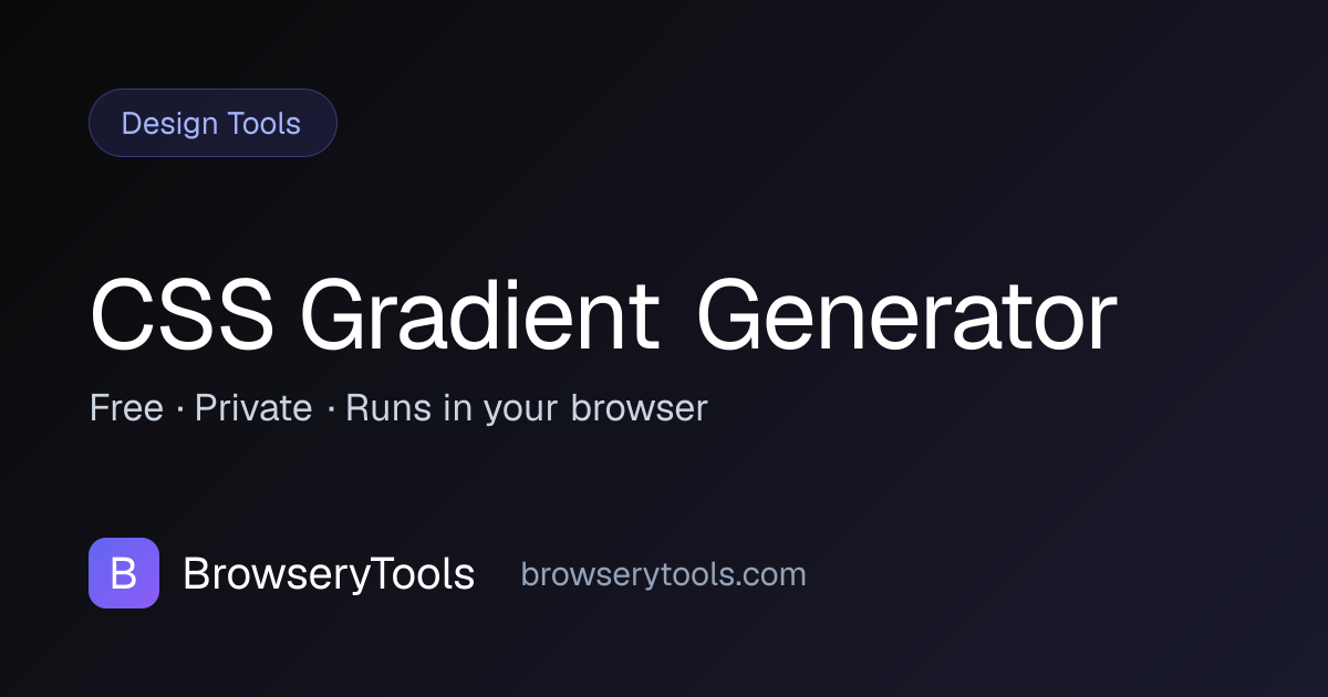 CSS Gradient Generator - 100% Free Design Tools Tool | No Ads, No ...